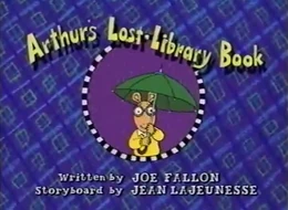 Arthur's Lost Library Book | Arthur Wiki | FANDOM powered by Wikia