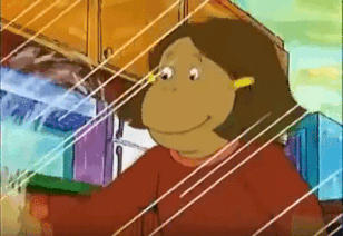 Francine washing Glass Window