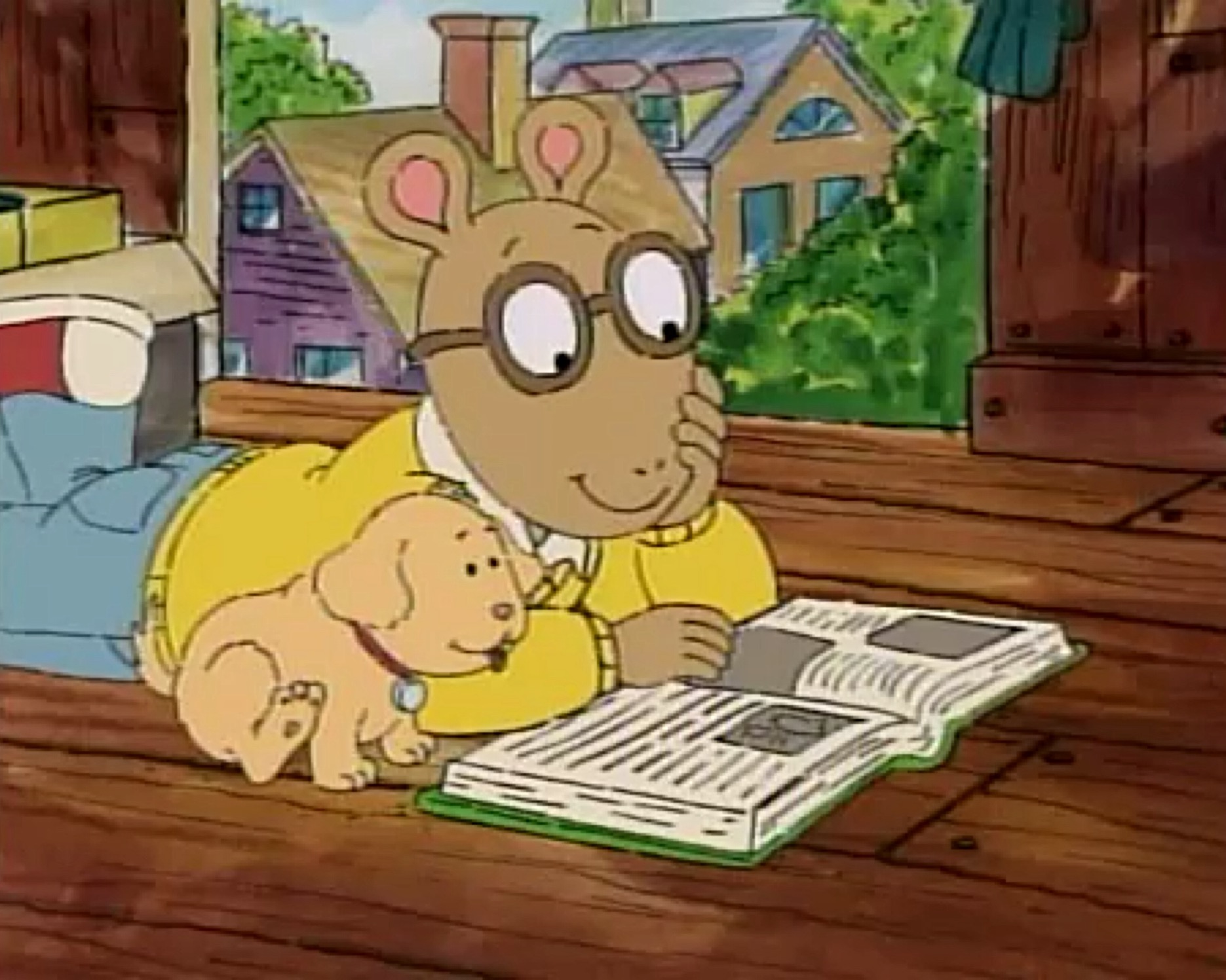 Image Arthur And Pal Reading Arthur Wiki Fandom Powered By Wikia 7763