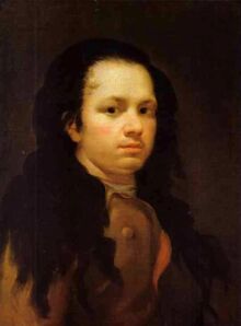 Goya self portrait (1771-75)