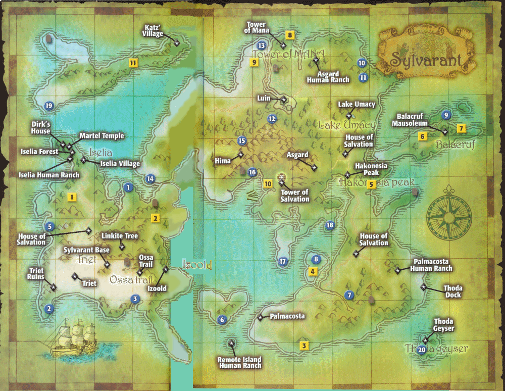 tales of symphonia map Sylvarant Aselia Fandom