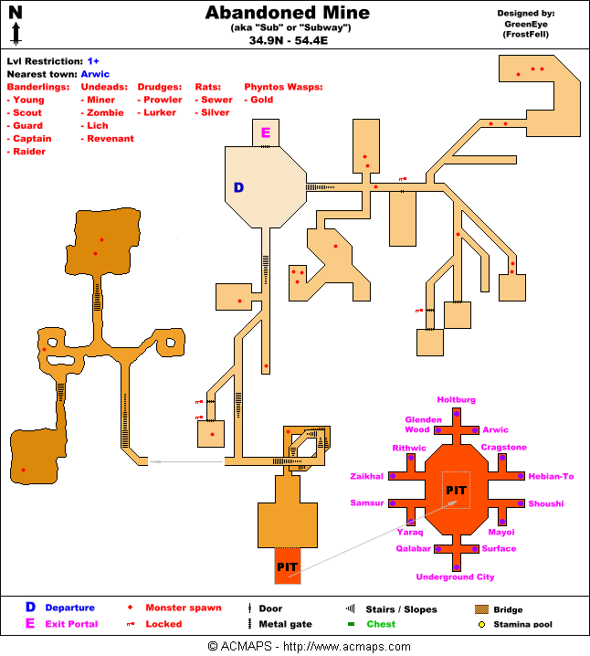 dungeons map for asherons call