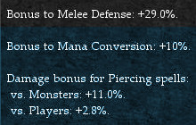 Magic Caster Offensive Modifiers
