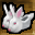White Bunny Slippers Icon