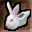 White Bunny Slipper Icon