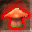Red Burning Mushroom Icon