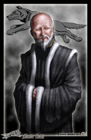 鲁温( luwin)师傅,是在临冬城史塔克家族服务的学士.