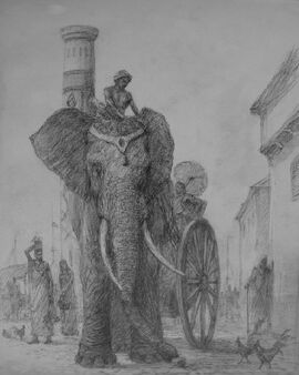 Marc Fishman elephant in Volantis