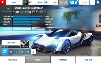 A8 Vanda stats (MP KMH)