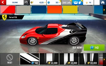 asphalt 8 ferrari f50