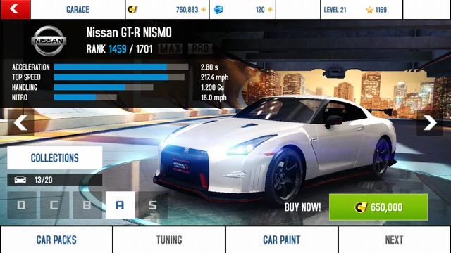 Image - Nissan GT-R NISMO stock + price.png | Asphalt Wiki ...