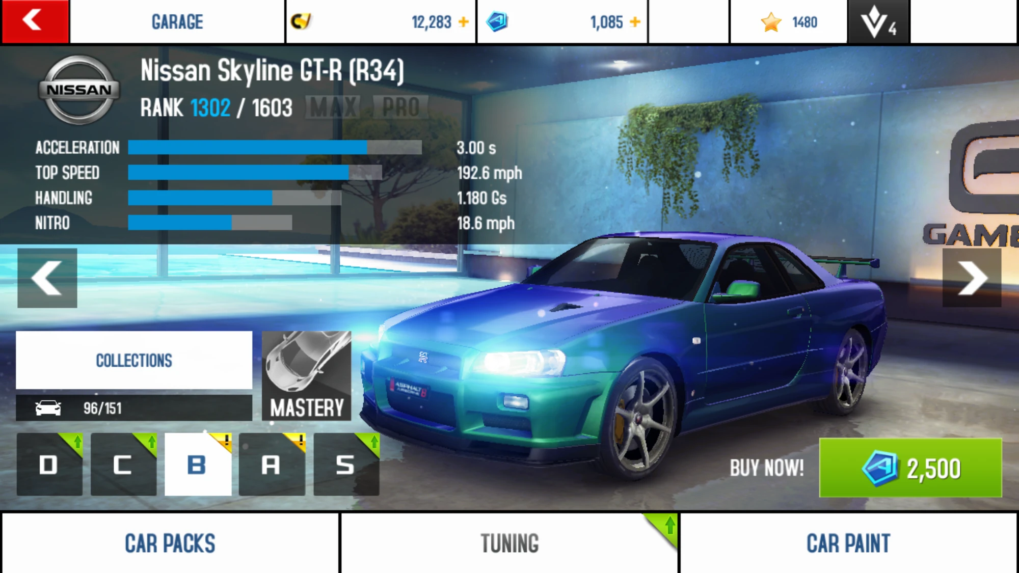 Image - A8A Nissan Skyline GT-R (R34) stock.png | Asphalt ...