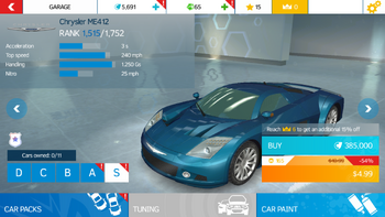 AN Chrysler ME412 stock