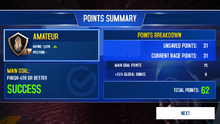 MPL Points Screen