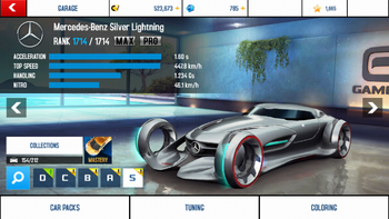 Hot Wheels Hobbys Hot Wheels Mercedes Benz Silver Lightning