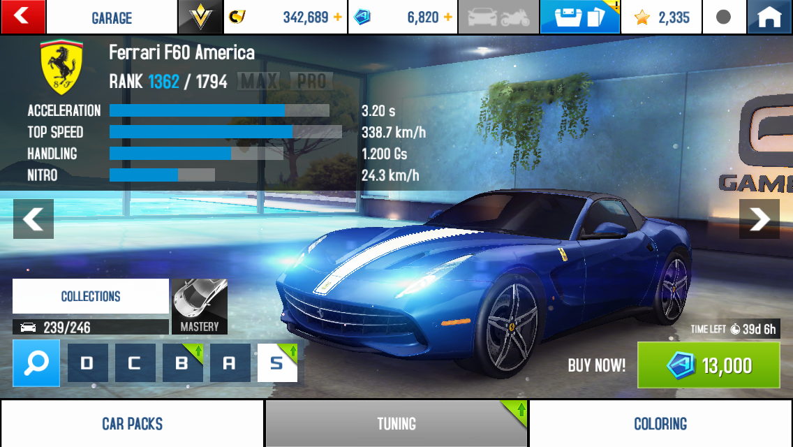 asphalt 8 ferrari f50