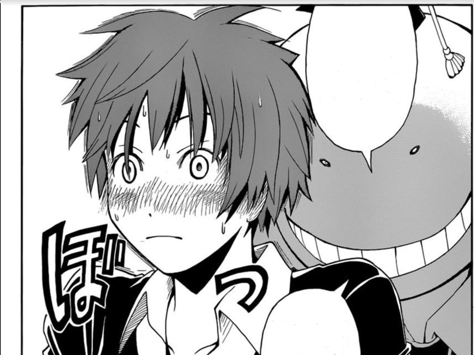 Image Karma blushing.jpg Assassination Classroom Wiki FANDOM