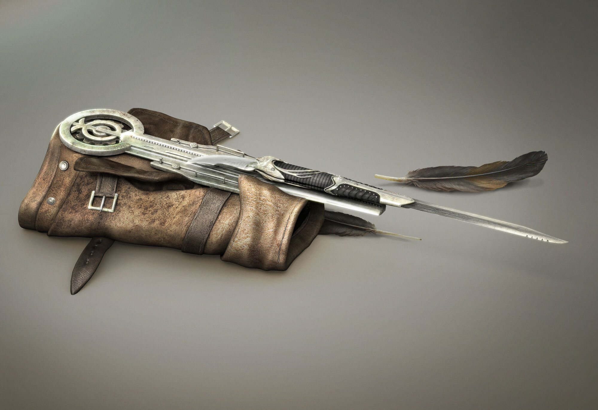 Obraz Connor27s hidden blade render.jpg Assassin's Creed Wiki