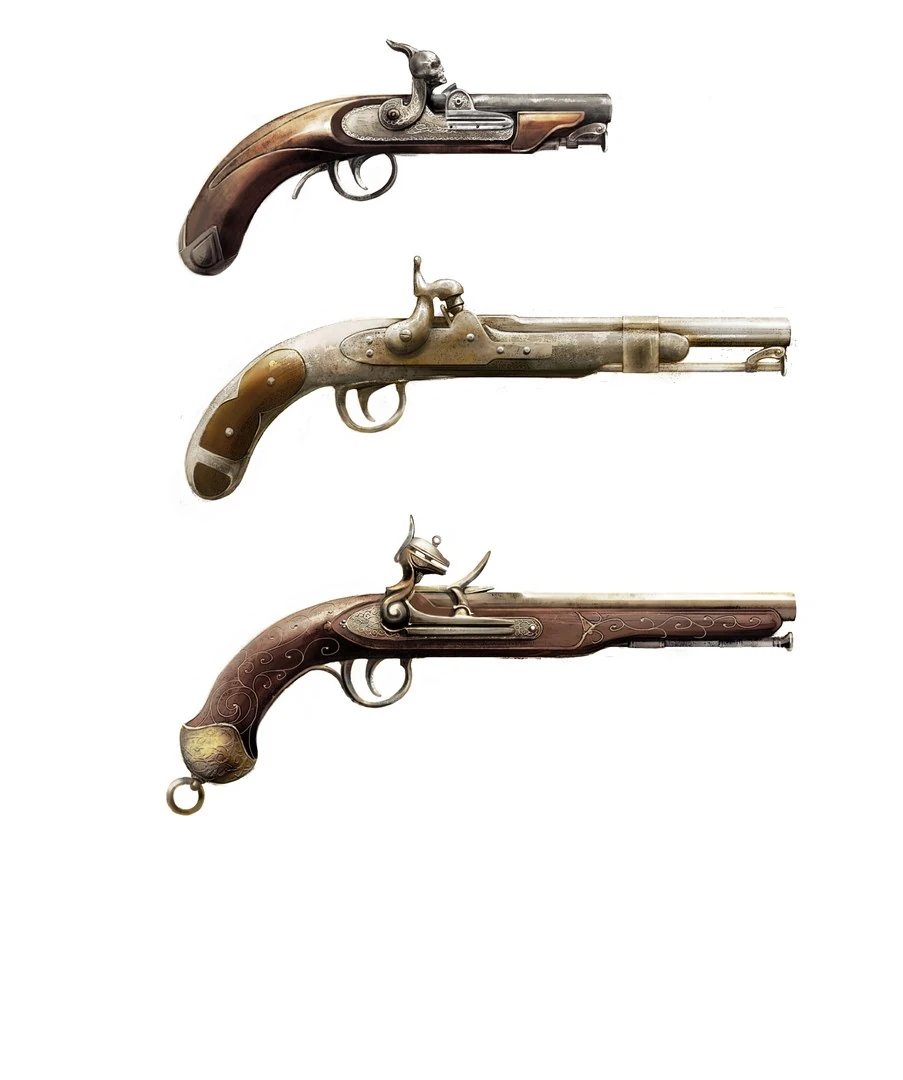 Image AssassinsCreedIVBlackFlag Pistols VincentGaigneux.jpg