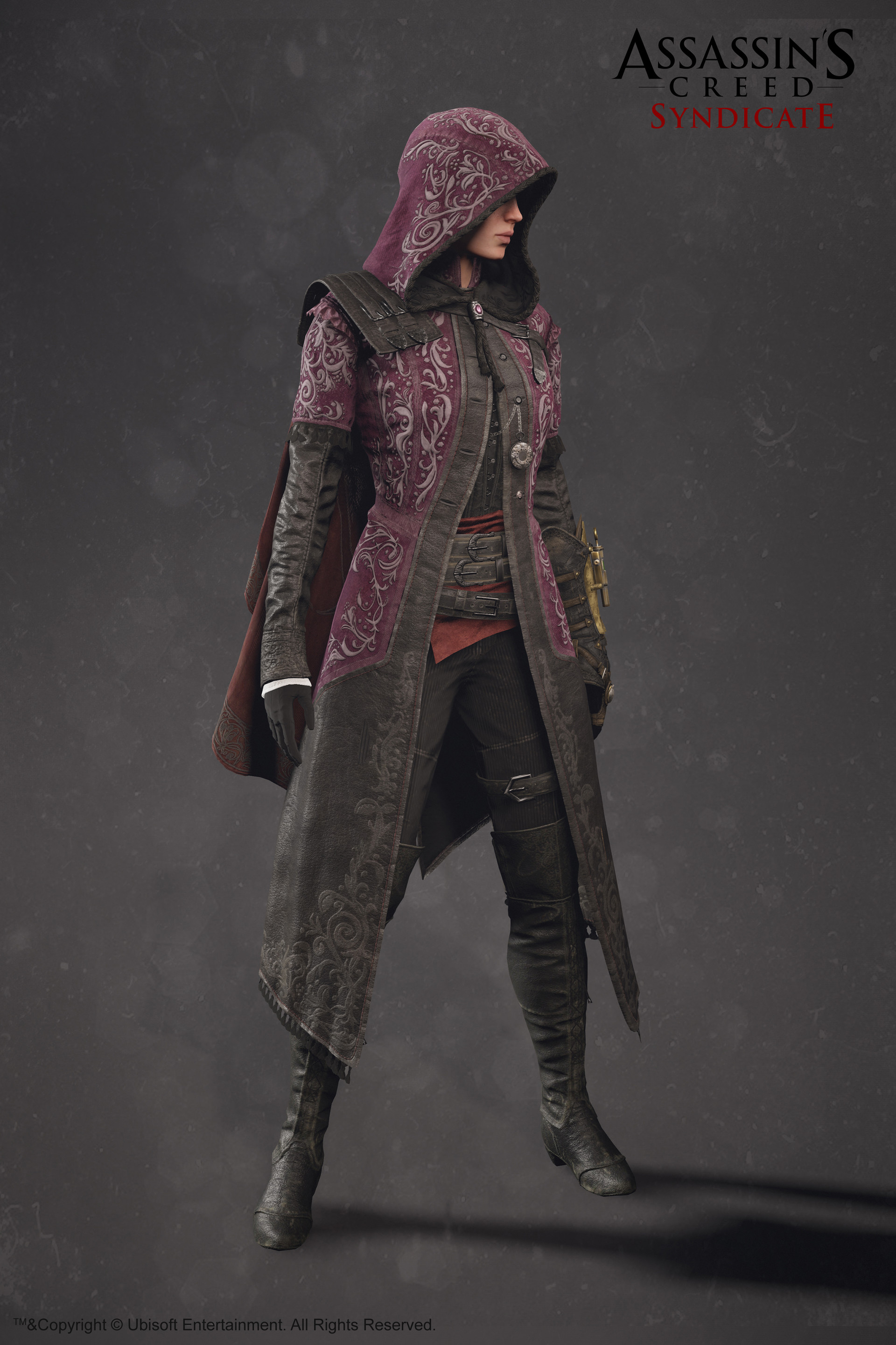 Image Acs Evie Frye Nightshade Cloak Model Front View Assassins Creed Wiki Fandom 