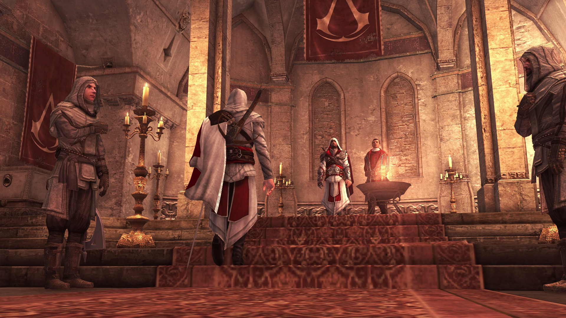 Ассасин крид убежище. Ассасин бразерхуд 4. Эцио братство крови. Assassin's Creed Brotherhood ассасины. Assassin's Creed Brotherhood ассасины рекруты.