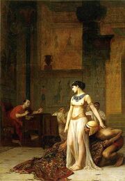 Cleopatra and Caesar by Jean-Leon-Gerome