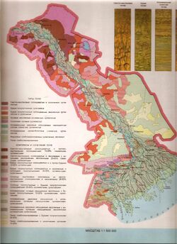 Soil cover of Astrakhan region