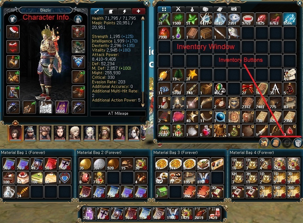 Atlantica Online Inventory