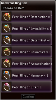 Gemstone Ring Box contents