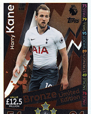 Harry Kane Bronze Limited Edition Mae 2018 19 Attax Cards Wiki Fandom