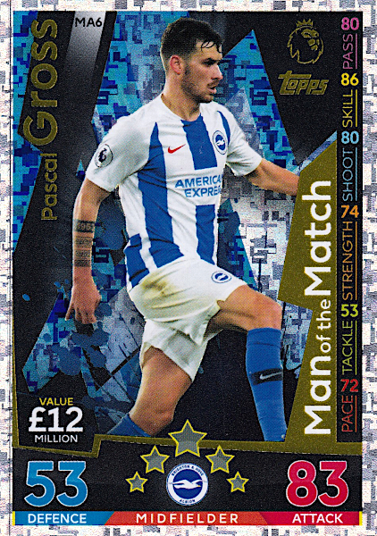 Pascal Gross Man Of The Match Mae 2018 19 Attax Cards Wiki Fandom