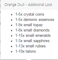 Orange skull