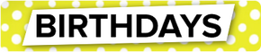 Birthday card header