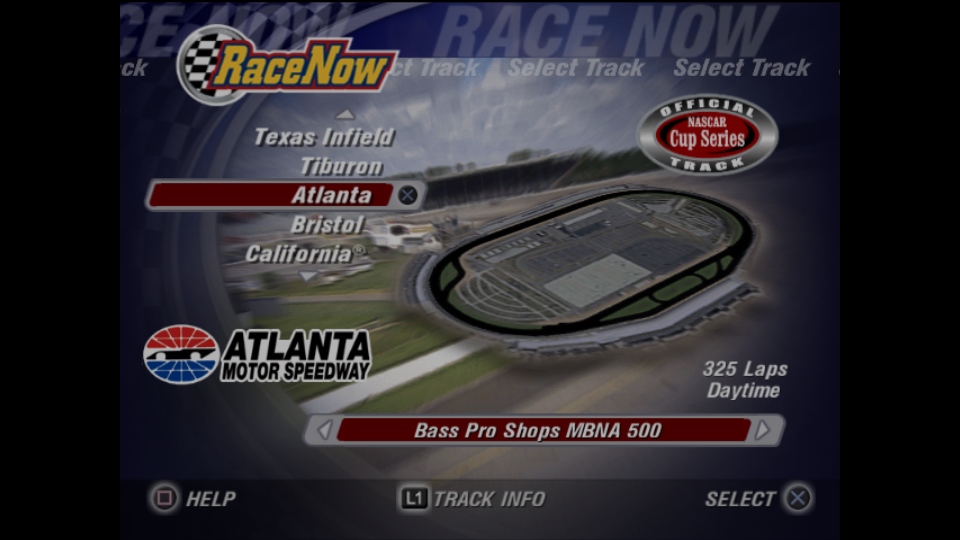 NASCAR Thunder 2004 Tracks list Auto Racing Video Games