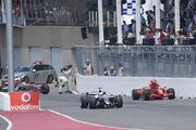 Pitlane collision 2008 Canada