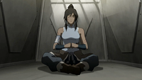 Korra meditant