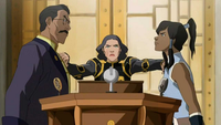 Lin sépare Korra et Raiko