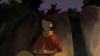 Jinora médite