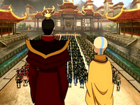 Discours d'Aang et Zuko