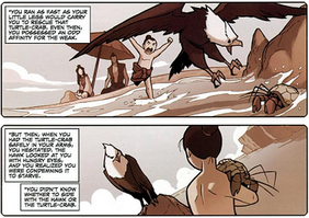 Zuko rescuing turtle crab