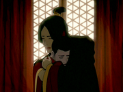 Ursa abraza a Zuko