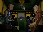 Joo Dee mit Team Avatar in Kutsche