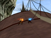 Azula vs. Zuko en el Templo Aire