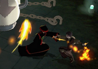 Zuko fighting a Dai Li