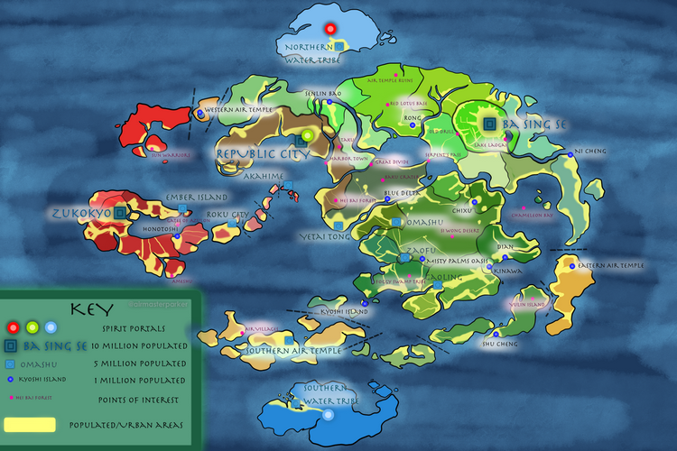 avatar the last airbender world map air nation