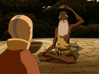 Aang and Guru Pathik