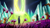 Korra and Kuvira in the Spirit World
