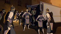 Task force arresting Equalists