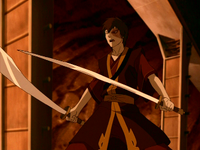 Zuko con sus espadas duales dao