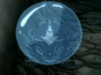 Katara using the bubble technique